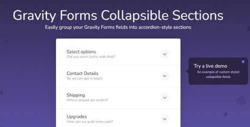 Gravity Forms Collapsible Sections Addon GPL v1.2.22 – By JetSloth